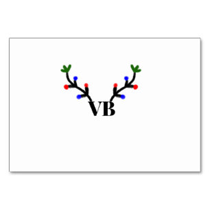 Rentier Frohe Weihnachten Name Text Name Titel Tischnummer