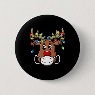 Rentier Frohe Weihnachten Spaß Xmas 1 Button