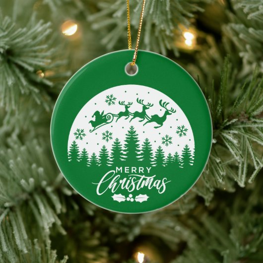 Rentier Frohe Weihnachten - Weihnachtsschmuck (Baum)