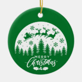 Rentier Frohe Weihnachten - Weihnachtsschmuck (Vorne)