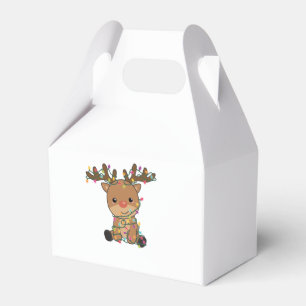 Rentier Frohe Weihnachts Wintertiere Hirsche Geschenkschachtel