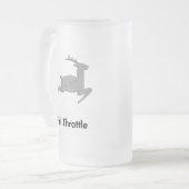 Rentier Full Throttle Mattglas Bierglas (Vorderseite Links)