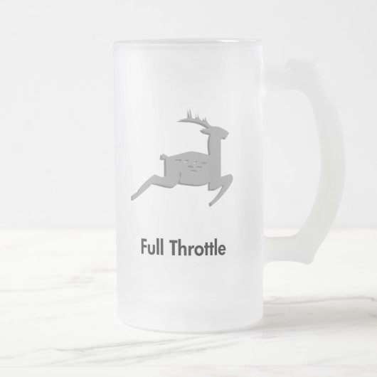 Rentier Full Throttle Mattglas Bierglas (Rechts)