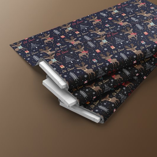 Rentier Fun Christmas Seamless Muster Stoff