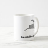 Rentier für Abflug freigegeben Kaffeetasse (VorderseiteRechts)