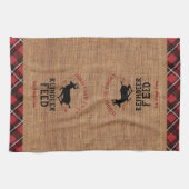 Rentier Füttre - Personalisieren Geschirrtuch (Horizontal)