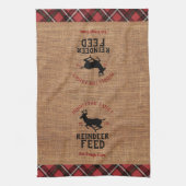 Rentier Füttre - Personalisieren Geschirrtuch (Vertikal)