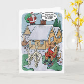 Rentier Games Holiday Card Karte (Gelbe Blume)