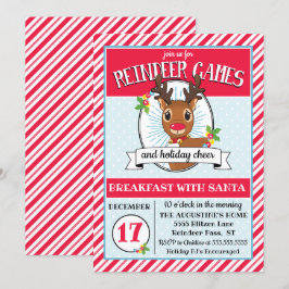 Rentier Games - Weihnachtsfeier Party Einladung