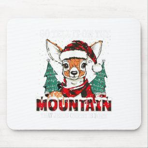 Rentier geht es auf dem Berg erzählen, dass Jesus Mousepad
