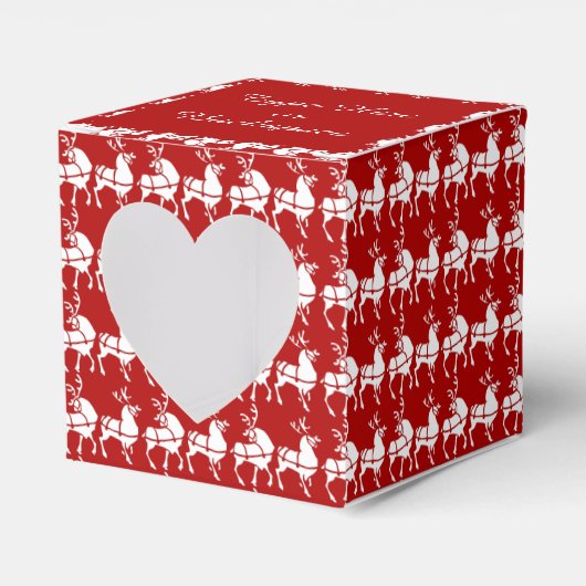 Rentier Geschenkboxen Personalisieren Weihnachts-G Geschenkschachtel (Vorderseite)