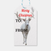 Rentier-Geschenkmarke Geschenkanhänger (Rückseite)