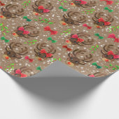 Rentier Geschenkpapier (Ecke)