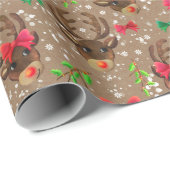 Rentier Geschenkpapier (Rolleneckpunkt)
