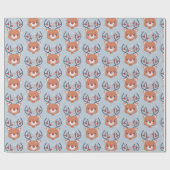 Rentier Geschenkpapier (Flach)