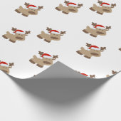 Rentier-Geschenkverpackung Geschenkpapier (Ecke)