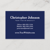 Rentier gibt Rabbit Snowman Carrot Nose Visitenkarte (Rückseite)