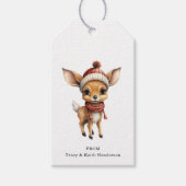 Rentier Gift Tags Geschenkanhänger (Vorderseite)