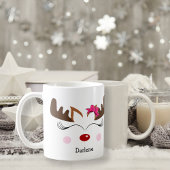 Rentier, Girly Niedlich Kaffeetasse