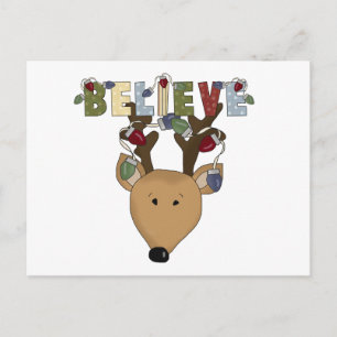 Rentier Glaube Holiday Tshirts und Geschenke Feiertagspostkarte