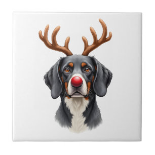 Rentier Great Dane Weihnachten Great Dane Hundemut Fliese