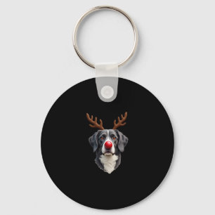 Rentier Great Dane Weihnachten Great Dane Hundemut Schlüsselanhänger