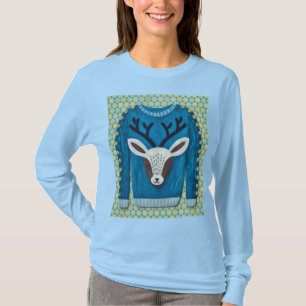 Rentier-Hässliches-Schweatshirt-Kunst auf T-Shirt