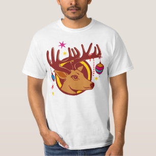 Rentier/Hirsch/Weihnachtsbaumdekoration T-Shirt