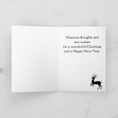 Rentier Holiday Grußkarte Feiertagskarte (Innenseite)