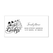 Rentier Holiday Rücksendeadresse Selbstfarbige Bri Permastempel (Design)