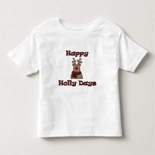 Rentier Holly Days Tshirts und Geschenke (Vorderseite)