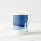 Rentier Illustration individuelle Name Tasse (Vorderseite Rechts)