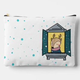 Rentier im Fenster Zubehörtasche