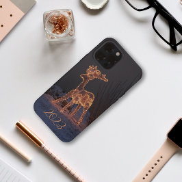 Rentier im Licht Weihnachts-iPhone Gehäuse Case-Mate iPhone Hülle