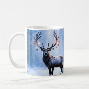 Rentier im magischen Wald Kaffeetasse