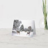 Rentier im Schnee (Vorderseite)