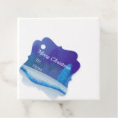 Rentier im Schnee Geschenkanhänger (Beispiel)