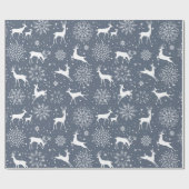 Rentier im Schnee Geschenkpapier (Flach)