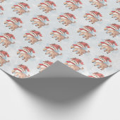 Rentier im Schnee Geschenkpapier (Ecke)