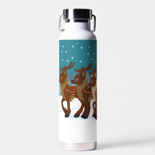 Rentier im Schnee Trinkflasche