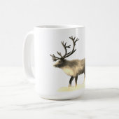 Rentier im Winter Kaffeetasse (Vorderseite Links)