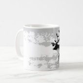 Rentier im Winter Kaffeetasse (Vorderseite Links)