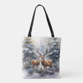 Rentier im Winter Wonderland Tasche (Rückseite)