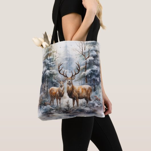 Rentier im Winter Wonderland Tasche (Von Nahem)