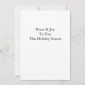 Rentier im Winterschnee Einladung (Rückseite)