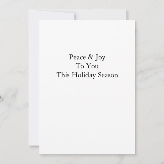 Rentier im Winterschnee Einladung (Rückseite)