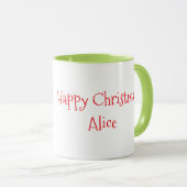 Rentier in der Weihnachtsjumper-Tasse Tasse (VorderseiteRechts)