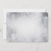 Rentier in der Wildgrau-Wasserfarbe Weihnachten Einladung (Rückseite)