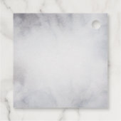 Rentier in der Wildgrau-Wasserfarbe Weihnachten Geschenkanhänger (Rückseite)