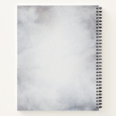 Rentier in der Wildgrau-Wasserfarbe Weihnachten Notizblock (Rückseite)